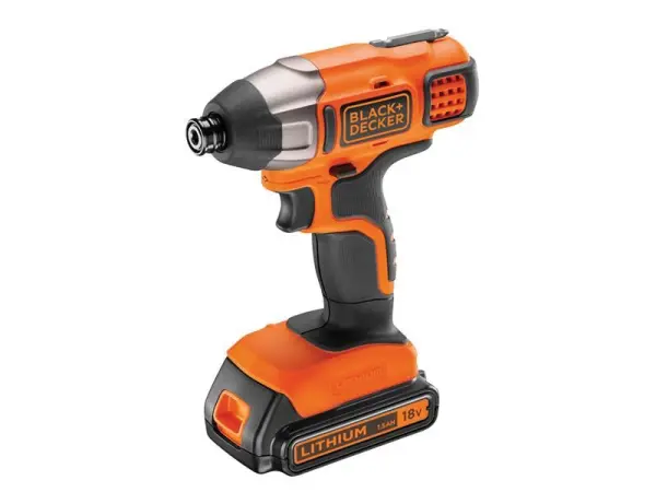 Black + Decker BDCIM18C1 18V Impact Driver with 1.5Ah Battery