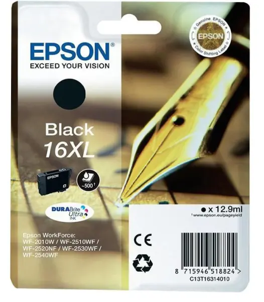 EPSON 16XL High Yield Original Ink Cartridge - Black