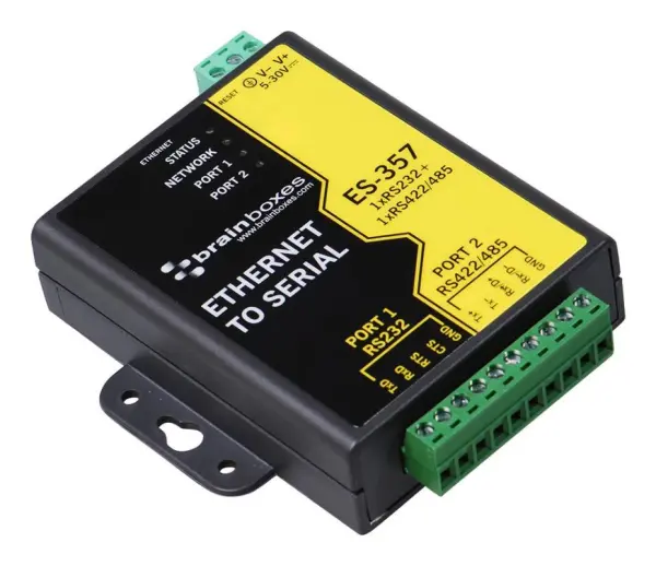 BRAINBOXES - Adaptateur Ethernet Série 1 Port RS232 & RS422/485