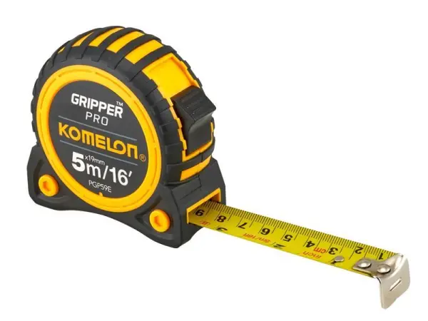 Komelon Metro a Nastro Gripper 5m/16ft, Larghezza 19mm