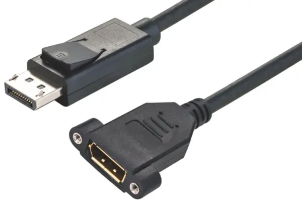 PRO SIGNAL Προσαρμογέας DisplayPort από θηλυκό σε αρσενικό, 1m, Μαύρος