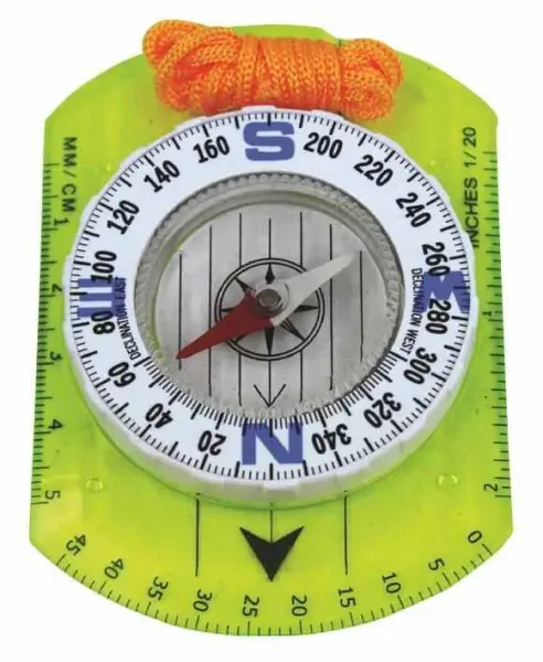 Highlander Bússola de Orientação Compacta com Cordão para Pescoço