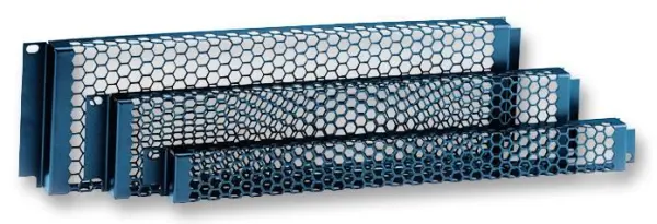 ADAM HALL 19in Mesh Safety Rack Panel - 3U, Black Powder Coated