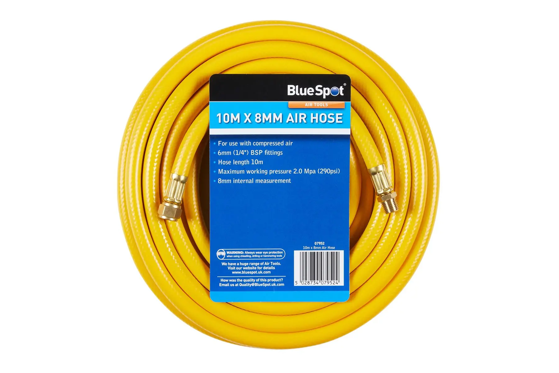 Blue Spot Tools 10mm x 8m High Visibility Air Hose