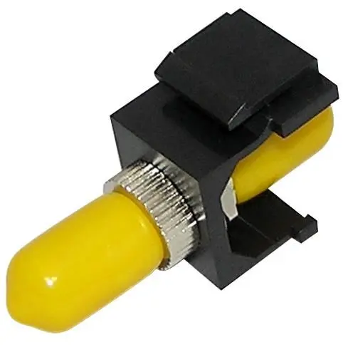 TUK ST-ST Simplex Single-mode Fiber Keystone Koppelstuk, Zwart