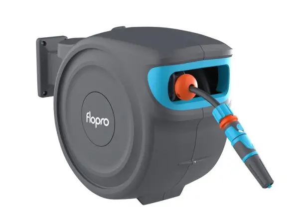 Flopro Auto Rewind Wall Mounted Hose Reel with 20m Hose