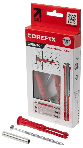 COREFIX Connect 100 Heavy Duty Dot & Dab Dryline Wall Fixing Kit