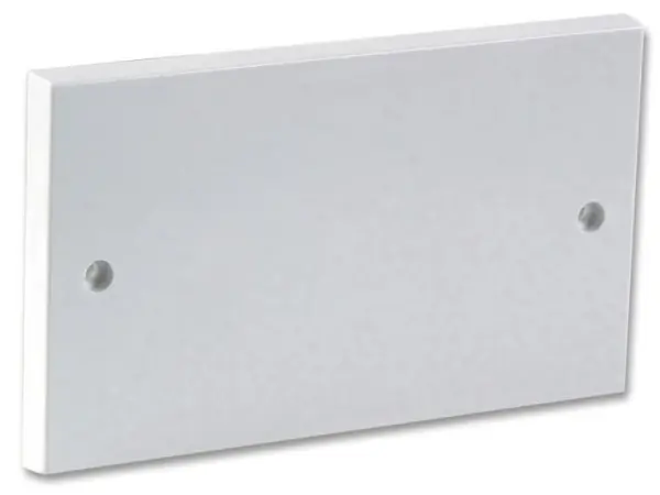 PRO ELEC 2-Gang Blanking Plate with Fixing Screws