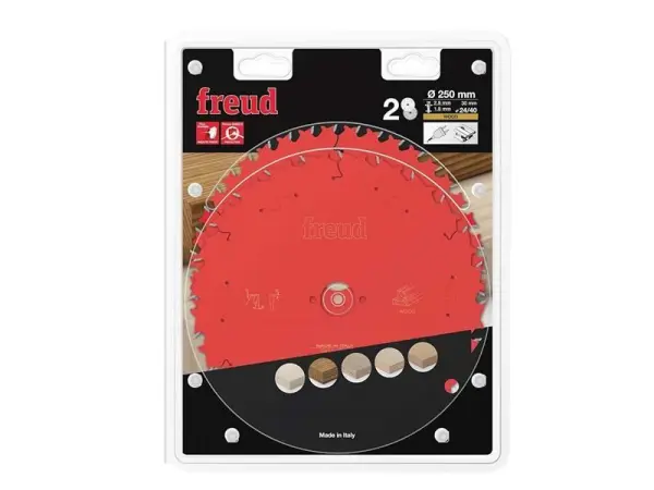 Freud - Δισκοπρίονα Ξύλου 2 Τεμάχια 250x30x2.4/1.8mm 24T/40T