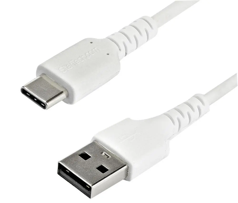 STARTECH Cable USB-A a USB-C 1m, Blanco, Carga Rápida 3A, USB 2.0