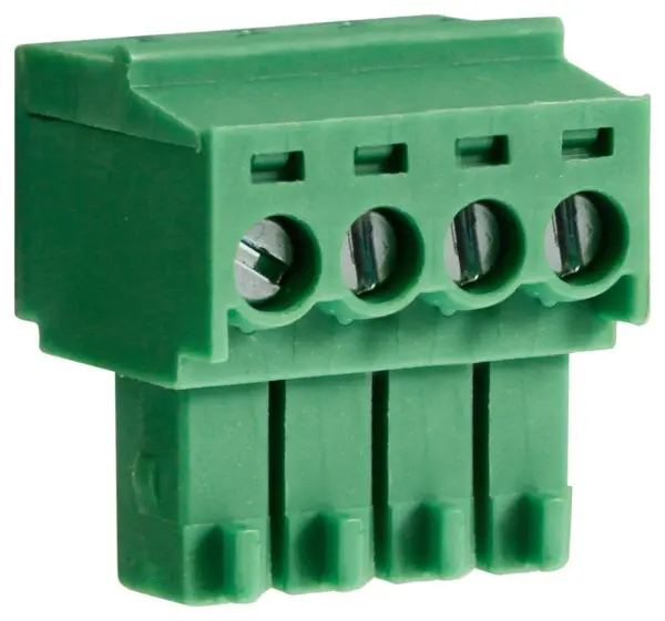 CAMDENBOSS 3.5mm Pluggable Rising Clamp Terminal Block, 4-Pole, 8A