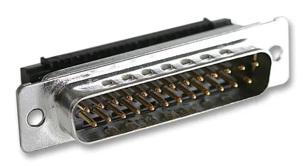 MULTICOMP Connettore D-Sub a 25 Pin, Nero, Dorato/Stagnato