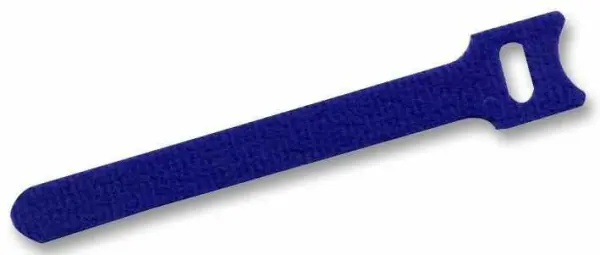 PRO POWER Hook & Loop Cable Ties, 400mm x 12mm, Blue, 10 Pack