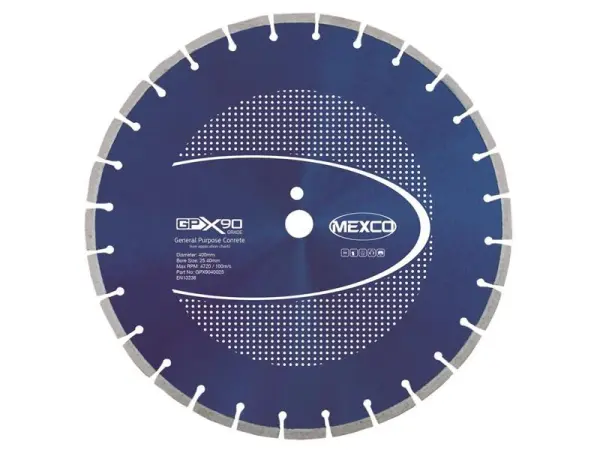 MEXCO GPX90 Concrete Diamond Blade 400mm x 25.4mm