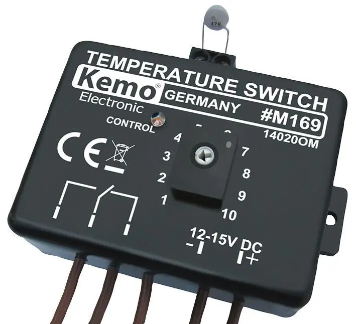 KEMO ELECTRONIC - Módúl Teirmostat DC 12V, Inrochtana 0-100°C