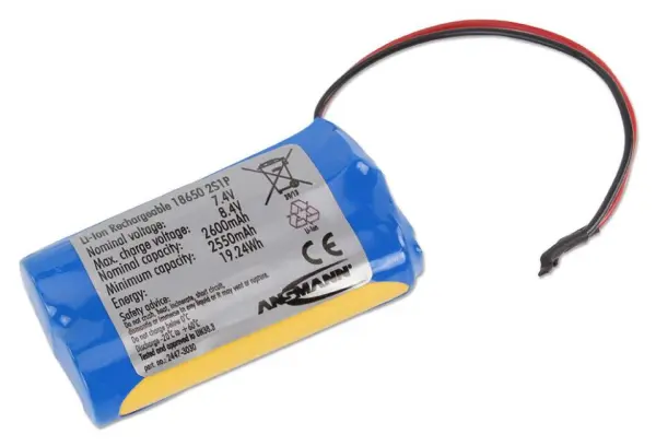 ANSMANN - Pek Bateri Li-Ion 7.4V 2600mAh 2S1P