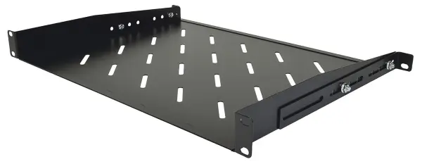 Adastra 19-Inch 1U Shallow Rack Support Shelf, 450mm, 2kg