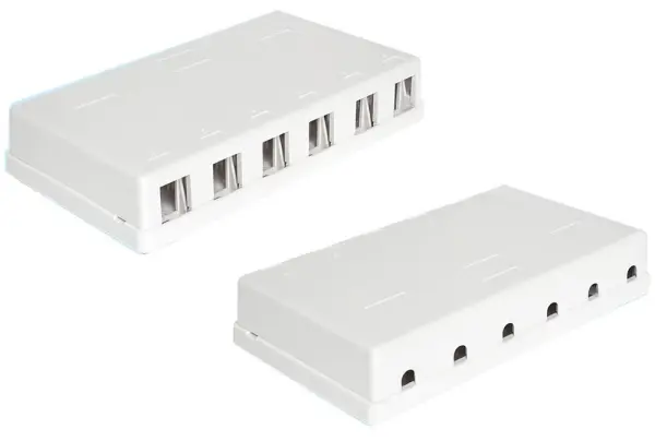 TUK LTD 6 Port Keystone Housing 84 x 166 x 30mm