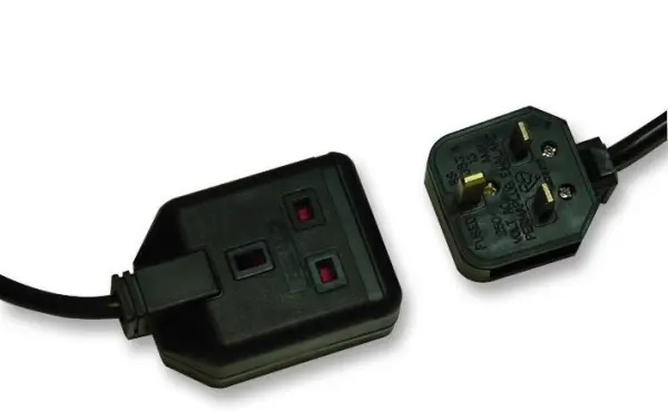 PERMAPLUG Heavy Duty 10m Single Socket Extension Lead, Black