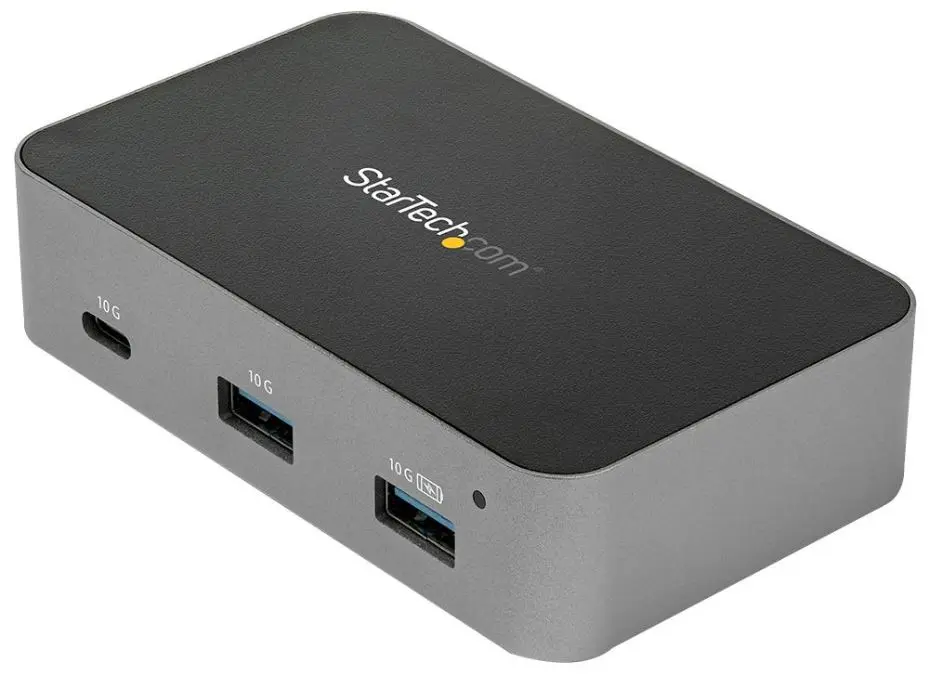 STARTECH 3포트 USB 3.1 Gen 2 허브 & 이더넷, USB-C to USB-A & USB-C