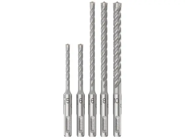 Bosch PRO SDS Plus-5X Hammer Drill Bit Set, 5-Piece
