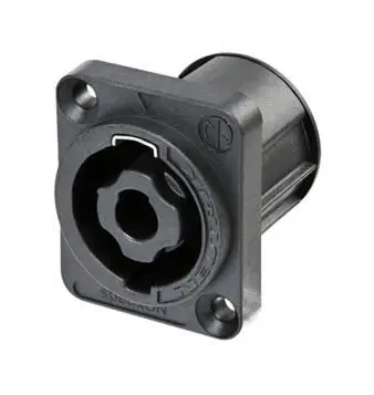 NEUTRIK 4-Pole Speakon Faston Connector Socket, Panel Mount