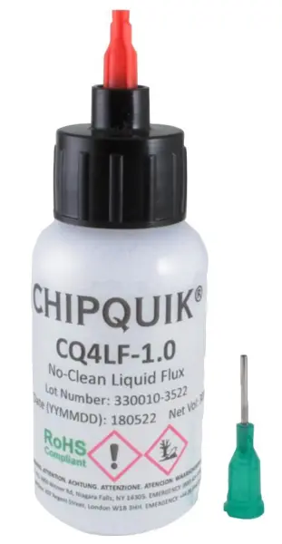CHIP QUIK Flacon rechargeable de flux liquide sans nettoyage, 30 ml