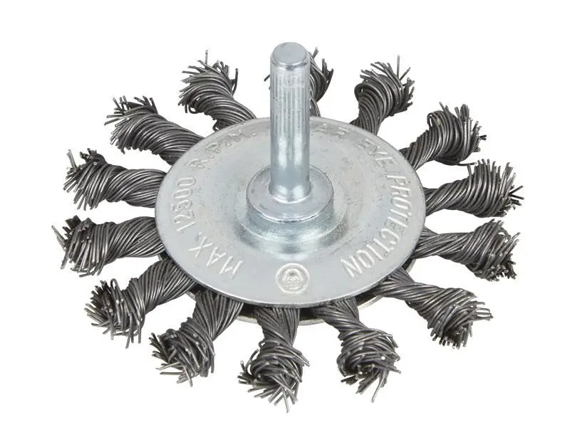 BlueSpot Spazzola a Filo Intrecciato Piatto, 75mm