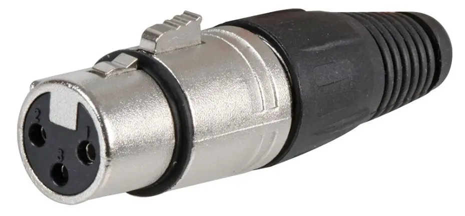CLIFF FC6140 Conector XLR de 3 Polos Cierre a Soldadura