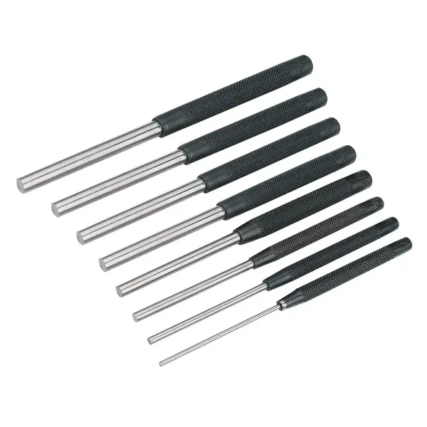 Silverline Pin Punch Set, 8-Piece, Hardened Steel