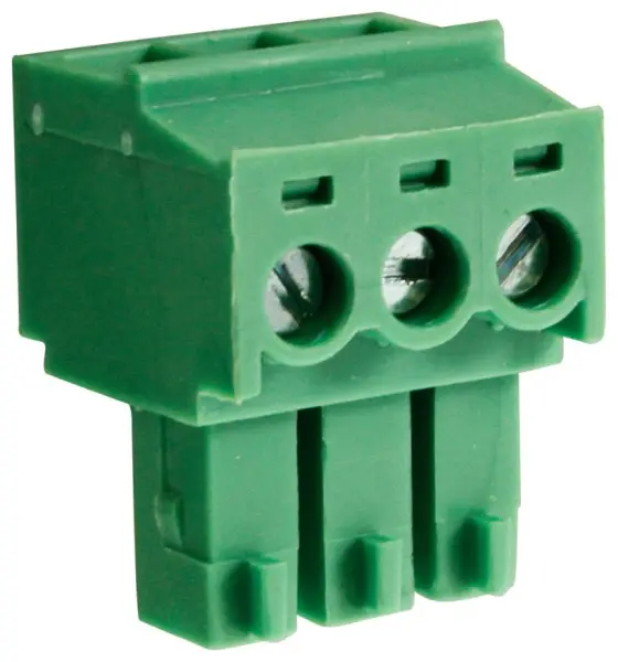 CAMDENBOSS Pluggable Rising Clamp Terminal Block, 3-Pole, 8A