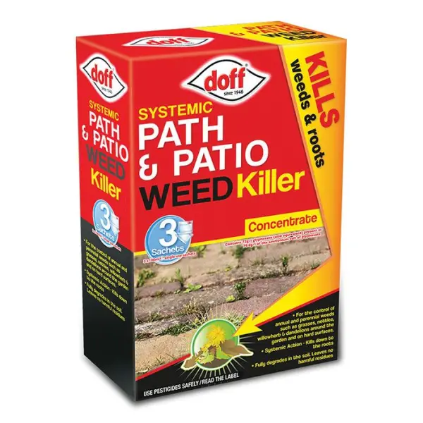 Doff Concentrated Path & Patio Weedkiller 3 Pack