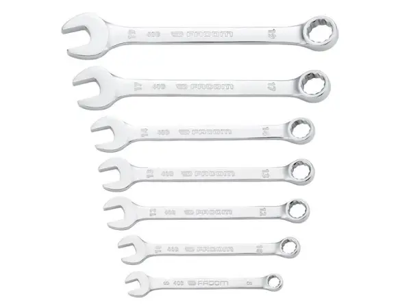 Facom 40B Series Slim Metric Combination Spanner Set, 7 Piece