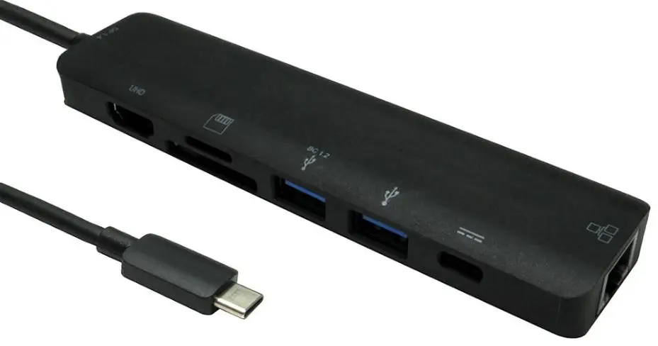 NEWLINK Adaptador USB-C 7-em-1 com HDMI e LAN
