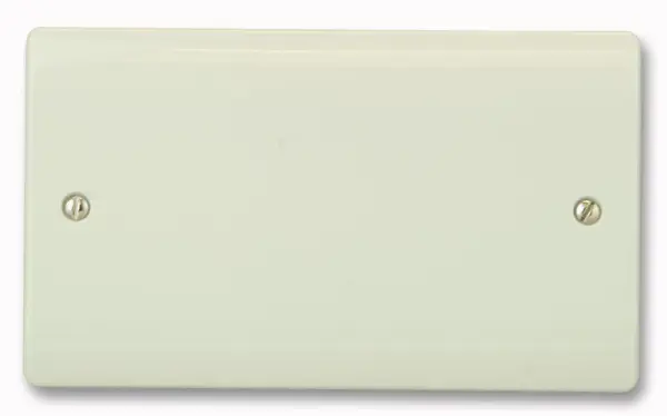 CLICK Plaque de finition blanche 2 modules - Finition moulée