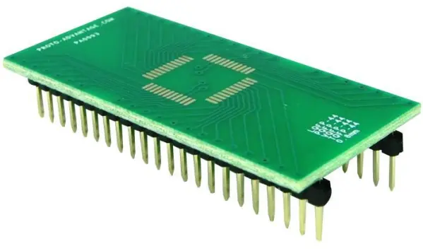 PROTO ADVANTAGE QFP44 to DIP44 Adaptor, 0.8mm Pitch
