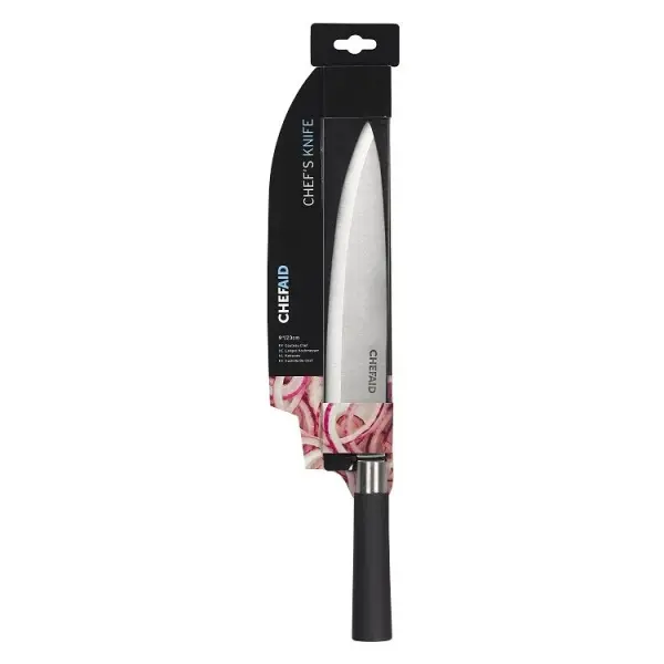 Chef Aid 9 Inch Chef's Knife with Soft Grip Handle