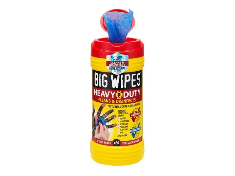 Big Wipes - Tisu Antiviral Berprestasi Tinggi Pro+ (Tub 80)