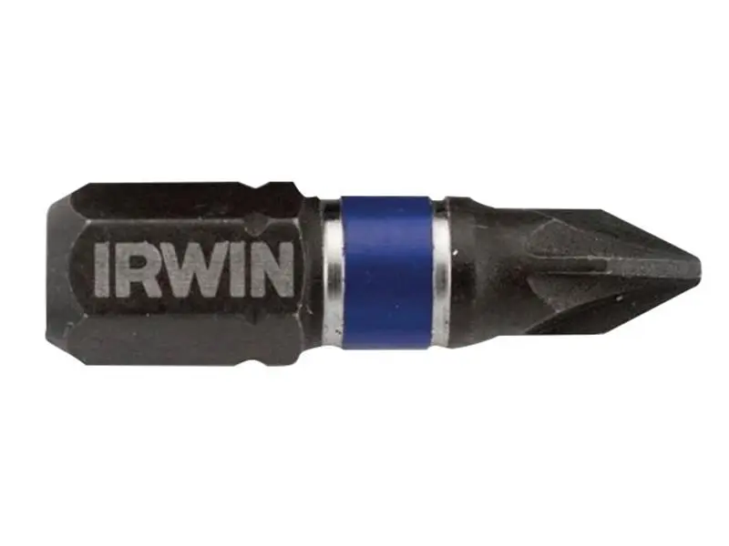 IRWIN Impact Pro - Embouts PZ3 Pozidriv pour visseuse à chocs, 25mm (Lot de 2)