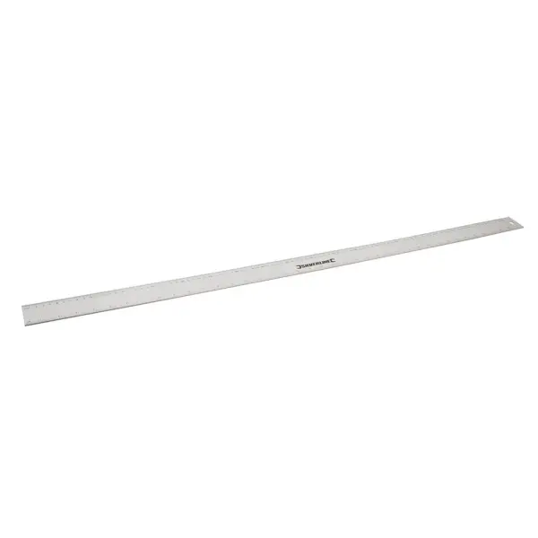 Silverline Aluminium Rule, 1000mm, Metric & Imperial