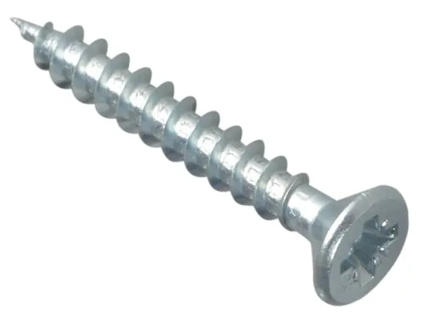 ForgeFix Multi-Purpose Pozi Screw 4.0x30mm, Zinc-Plated, Pack of 30