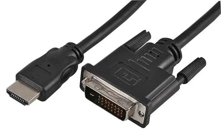 PRO SIGNAL - Kabel HDMI ke DVI-D (24+1 Pin) Lelaki ke Lelaki, 1m Hitam