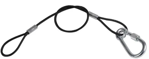 PULSE Cable de Seguridad Negro - 3mm x 350mm