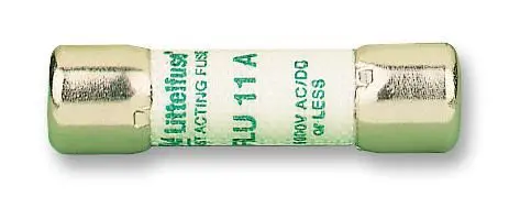 Littelfuse Fast Acting Cartridge Fuse, 11A, 10mm x 38mm, 8g
