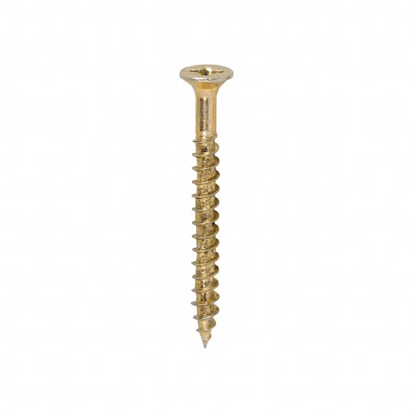 Timco Velocidade Parafusos Multiusos Premium, PZ, Cabeça Chata Dupla, 4.0x40mm