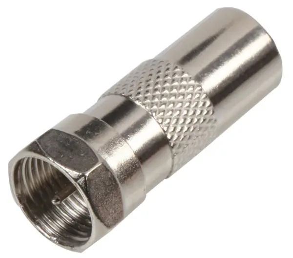PRO SIGNAL - Adaptateur TV vers F-Type, Plaqué Nickel