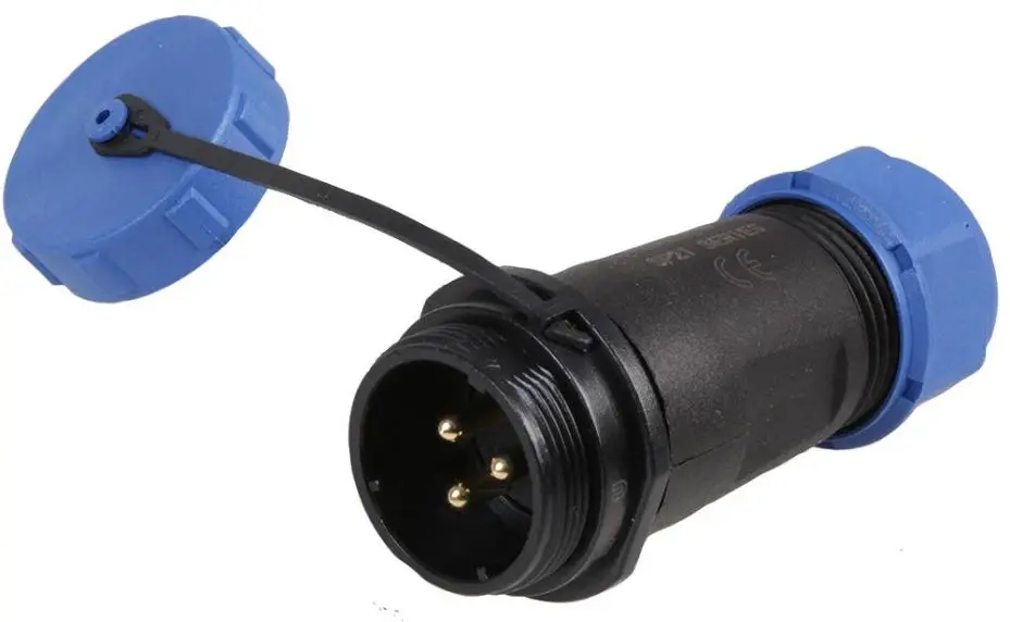 PRO ELEC SP211 Σειρά 3-Pole IP68 Κυκλικό Plug, 7-12mm