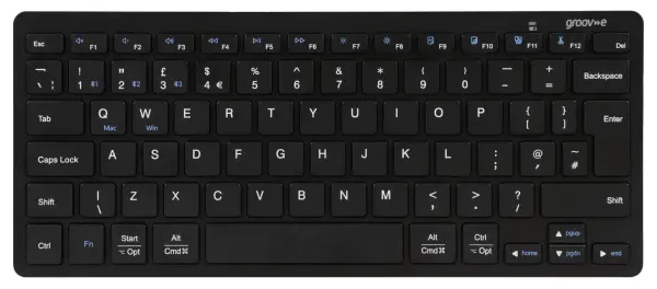 GROOV-E Bluetooth Wireless Keyboard, Black