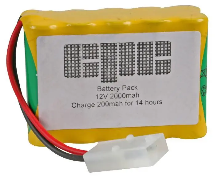 HiLo Industrial NiMH Rechargeable 12V 2Ah Battery Pack (10x AA)