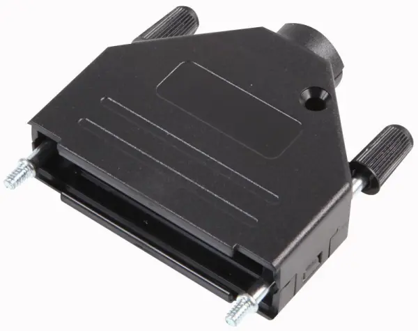 Capot pour connecteur D-Sub 25 broches OSSI, entrée supérieure en plastique
